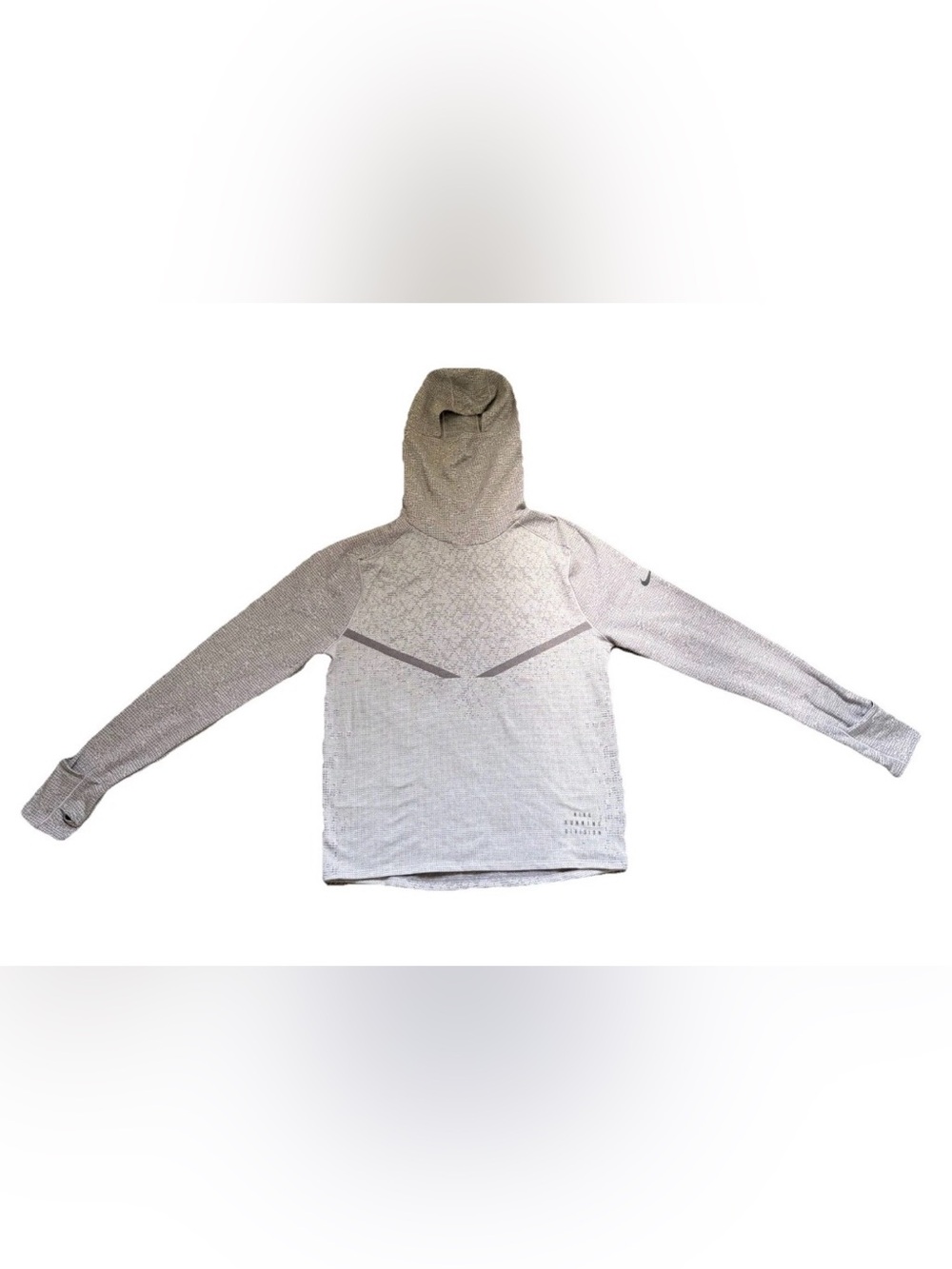 Nike Therma-Fit ADV Run Division Pinnacle Long Sleeve Sz L Hooded Wool Running
